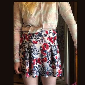 Floral Skater Skirt